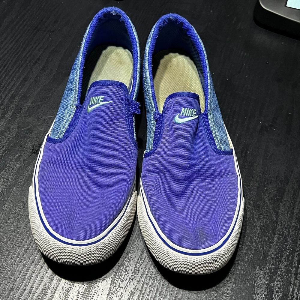 Nike‎ Blue Toki Women's Slip On  Size 10 (724770-443)